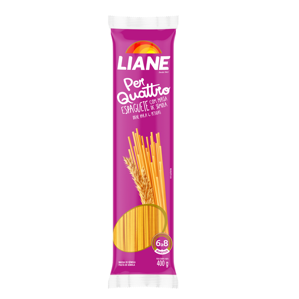 MACARRÃO LIANE 400G SEMOLA PER QUATTRO ESPAGUETE