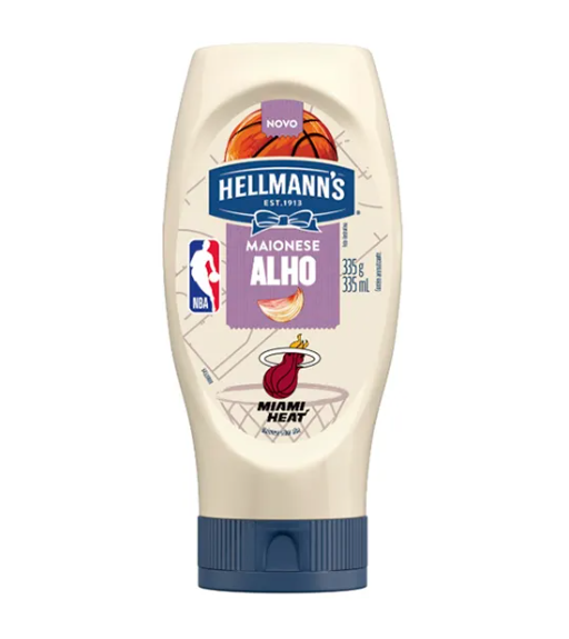 MAIONESE HELLMANNS 335G SQUEEZE ALHO