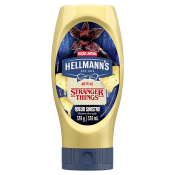 MAIONESE HELLMANNS 335G SQUEEZE QUEIJO SINISTRO