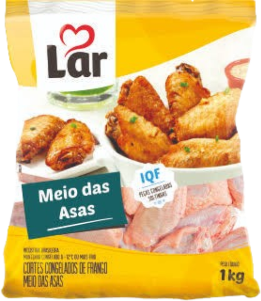 MEIO ASA FRANGO LAR FOODS 1KG IQF