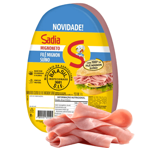 MIGNONETO SADIA KG FILÉ MIGNON SUÍNO