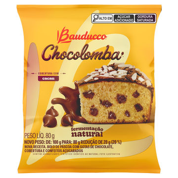 MINI CHOCOLOMBA BAUDUCCO 80G GOTAS CHOCOLATE