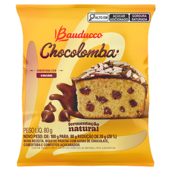 MINI CHOCOLOMBA BAUDUCCO 80G GOTAS CHOCOLATE