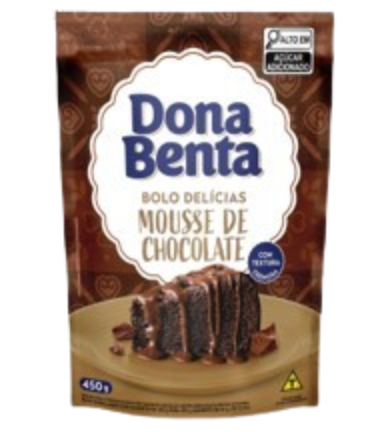 MISTURA BOLO DONA BENTA 450G SC. MOUSSE DE CHOCOLATE