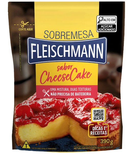 MISTURA PARA BOLO FLEISCHMANN 390G CHEESECAKE