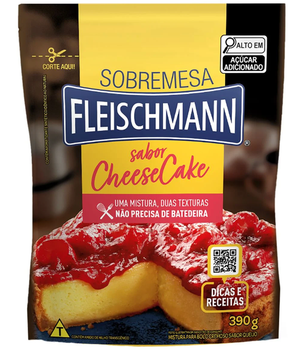 MISTURA PARA BOLO FLEISCHMANN 390G CHEESECAKE