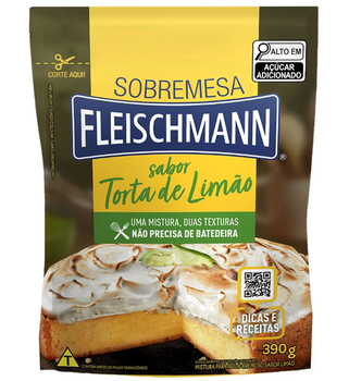 MISTURA PARA BOLO FLEISCHMANN 390G TORTA DE LIMÃO