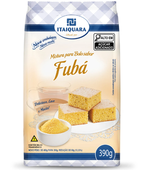 MISTURA PARA BOLO ITAIQUARA 390G FUBÁ