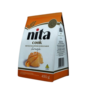 MISTURA PARA BOLO NITA 450G LARANJA