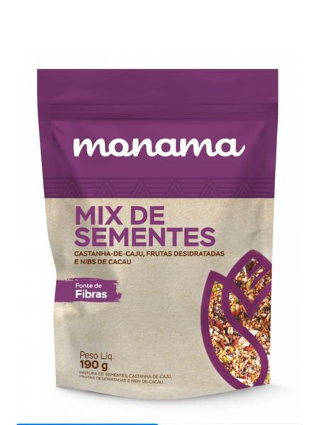MIX SEMENTE MONAMA 190G BERRIES FRUT/NIBS CACAU