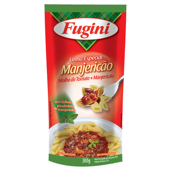 MOLHO DE TOMATE FUGINI 300G SC MANJERICÃO