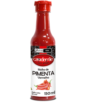 MOLHO PIMENTA CASA DE MÃE 150ML VERMELHA