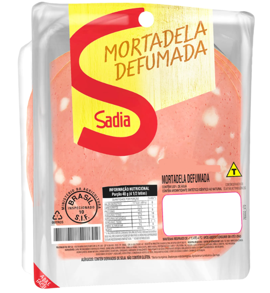 MORTADELA SADIA 150G DEFUMADA