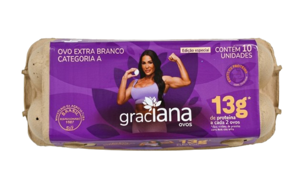 OVOS GRACIANA C/10 BRANCO EXTRA
