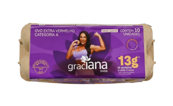 OVOS GRACIANA C/10 VERMELHO EXTRA