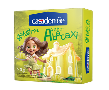 PÓ GELATINA CASA DE MÃE 20G ABACAXI
