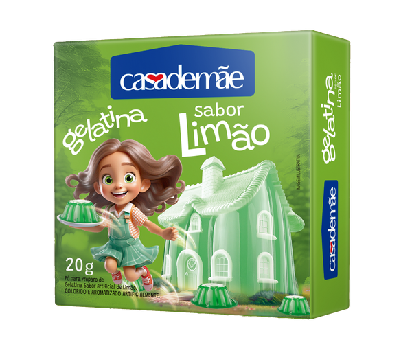 PÓ GELATINA CASA DE MÃE 20G LIMÃO