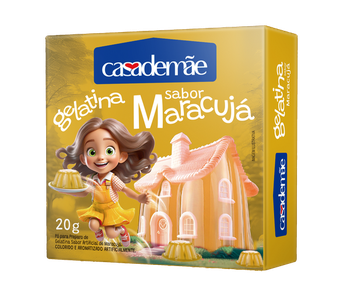 PÓ GELATINA CASA DE MÃE 20G MARACUJÁ