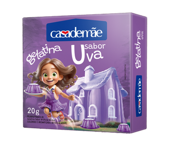PÓ GELATINA CASA DE MÃE 20G UVA