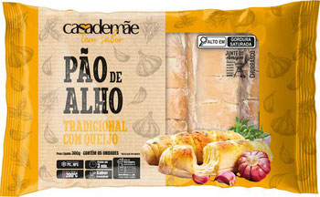 PÃO DE ALHO CASA DE MÃE 300G TRADICIONAL C/QUEIJO