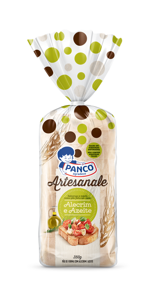 PÃO PANCO ARTESANALE 350G ALEGRIM/AZEITE