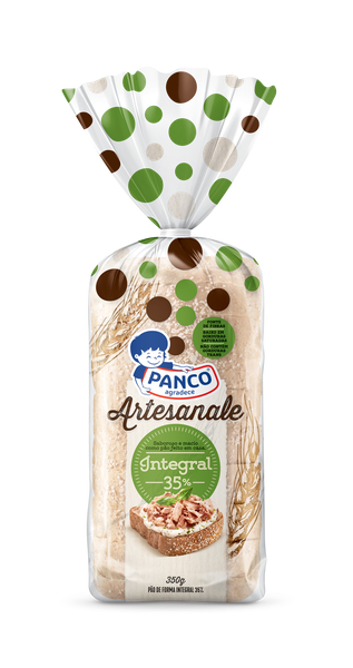 PÃO PANCO ARTESANALE 350G INTEGRAL