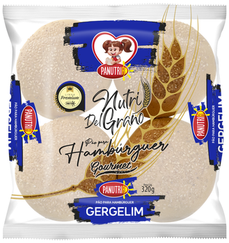 PÃO PANUTRIR 320G NUTRI DEL GRANO HAMBÚRGUER GERGELIM