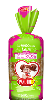 PÃO PANUTRIR 350G ZERO 7GRÃOS DAMASCO/HIBISCO