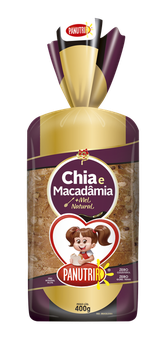 PÃO PANUTRIR 400G CHIA/MACADÂMIA