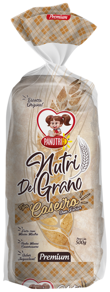 PÃO PANUTRIR 500G NUTRI DEL GRANO CASEIRO