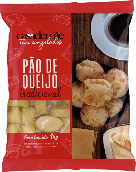 PÃO QUEIJO CASA DE MÃE 1KG TRADICIONAL