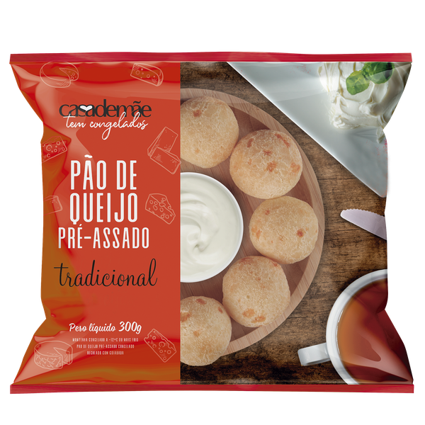 PÃO QUEIJO CASA DE MÃE 300G TRADICIONAL