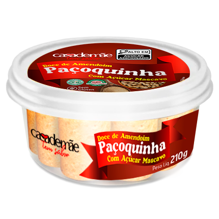 PAÇOQUINHA CASA DE MÃE 210G ROLHA