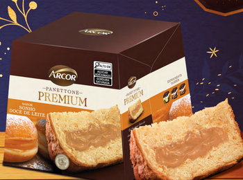 PANETTONE ARCOR 430G RECHEADO SONHO DOCE DE LEITE