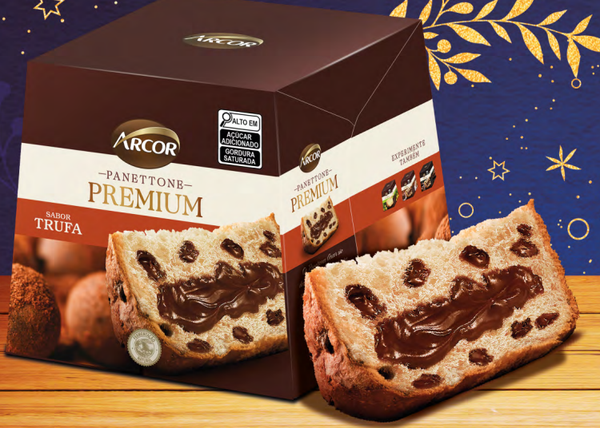 PANETTONE ARCOR 430G RECHEADO TRUFA
