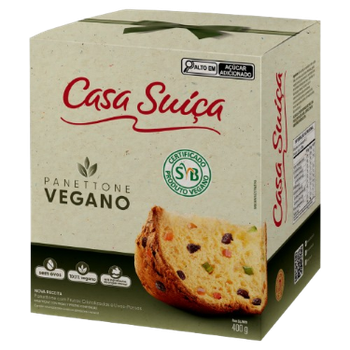 PANETTONE CASA SUIÇA 400G VEGANO FRUTAS