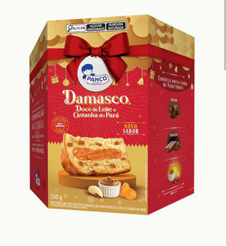 PANETTONE PANCO 550G DAMASCO/DOCE LEITE