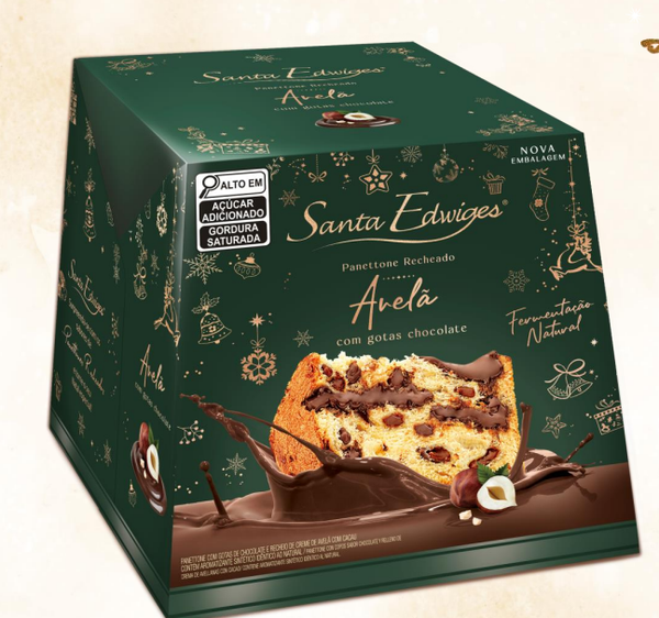 PANETTONE SANTA EDWIGES 500G PREMIUM CREME AVELÃ