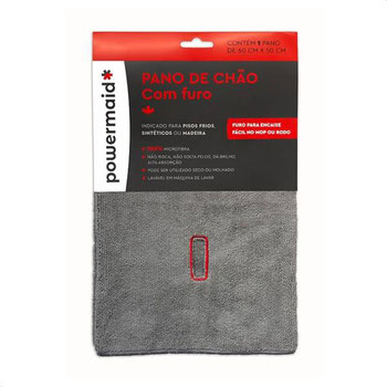 PANO CHÃO POWERMAID 60X50CM C/FURO
