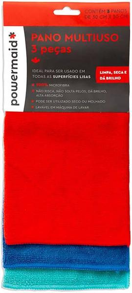 PANO POWERMAID C/3 30X30CM MICROFIBRA