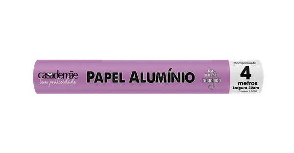 PAPEL ALUMÍNIO CASA DE MÃE 30CMX4M