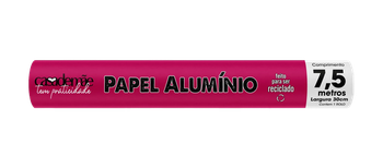 PAPEL ALUMÍNIO CASA DE MÃE 30CMX7,5M