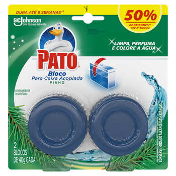 PATO CAIXA ACOPLADA 40G 50%DESCONTO NA 2ºUNIDADE PINHO