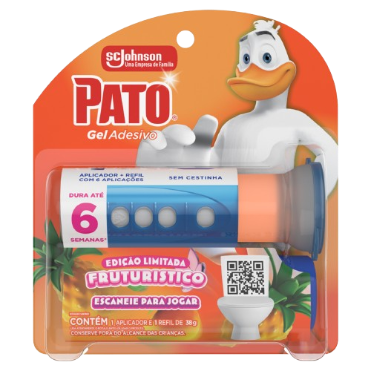 PATO GEL ADESIVO 38G C/APARELHO REFIL FRUTURISTICO