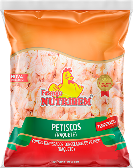 PETISCOS FRANGO NUTRIBEM KG TEMPERADO  RAQUETE