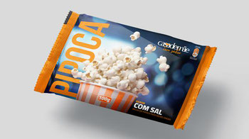 POP CORN CASA DE MÃE 100G NATURAL C/SAL
