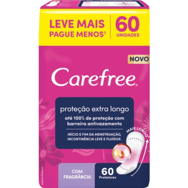 PROTETOR DIÁRIO CAREFREE C/60 LV+PG-