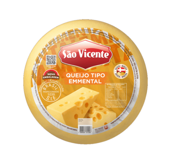 QUEIJO EMMENTAL SÃO VICENTE KG FRACIONADO