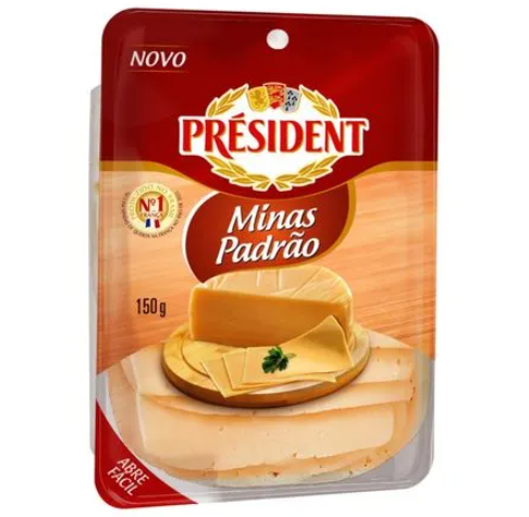 QUEIJO MINAS PADRÃO PRESIDENTE 150G FATIADO