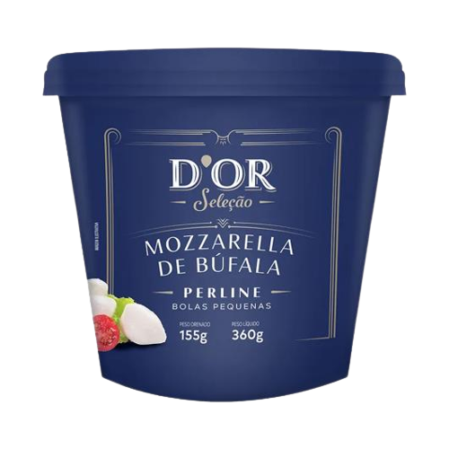 QUEIJO MUSSARELA D'OR 360G PT BUFALA CEREJA